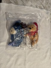 Christmas Winnie Pooh  Eeyore Santa  Reindeer Disney Bean Bag Sealed B197