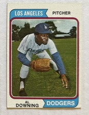 Al Downing 1974 Topps ON-CARD AUTOGRAPH Buyback HA Retrograph Dodgers Signed