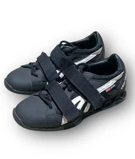 DO-WIN Weightlifting Shoes Men's 5 Women 6 Black Leather Powerlifting Athletic