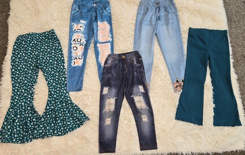 lots of Girls sizes 4T pants bundle
