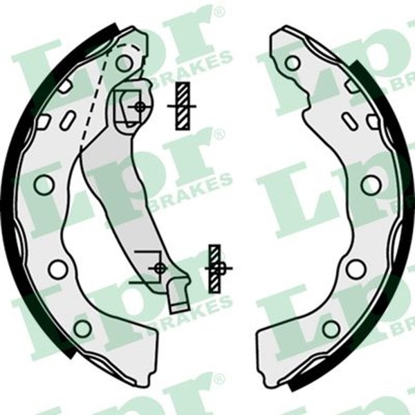 Bremsbackensatz LPR 07740 FüR Mitsubishi Carisma 16V DA1A DA2A GDI MSX DA4A-image