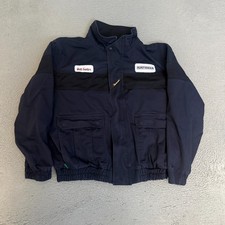 Workrite FR Jacket Mens Size Large Regular Blue Full Zip 