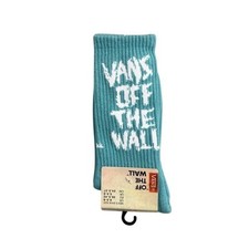 Vans Crew Socks Mens Womens 6.5-9 Blue White Off The Wall Athletic Chalk Comfy