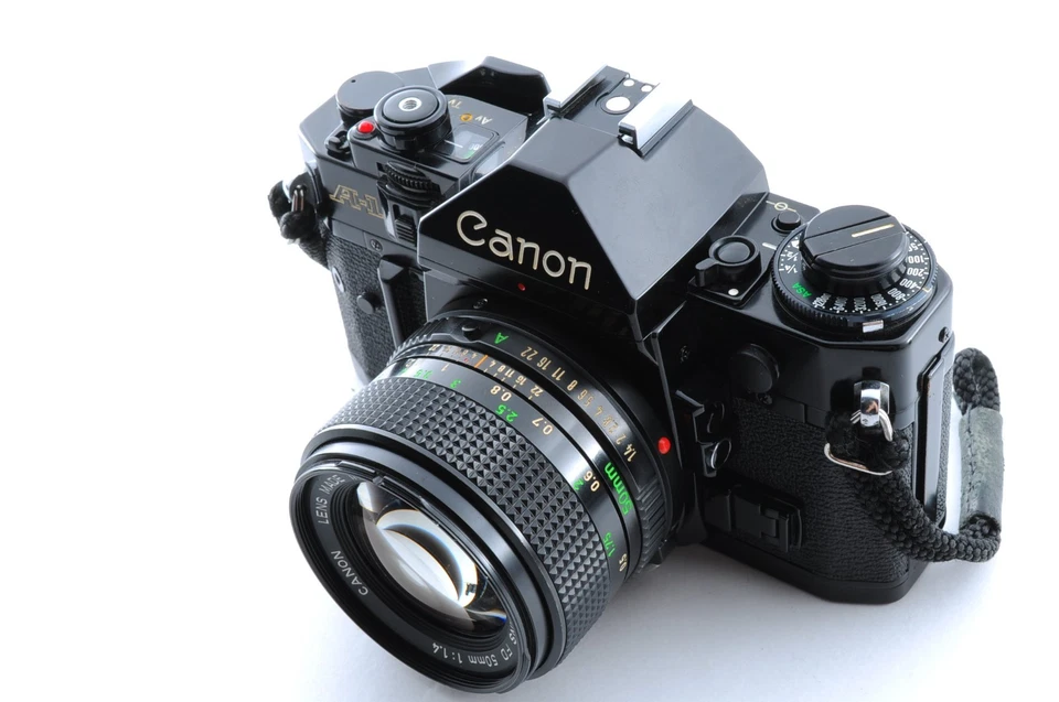 Lente extra 15 % de descuento [Exc+5] Canon A-1 SLR 35 mm NFD 50 mm f/1,4 JAPÓN Foto 4 de 4