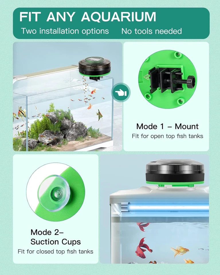 Automatic Fish Feeder for Aquarium - Moisture-Proof and Precision Feeding Betta - Image 3 of 4