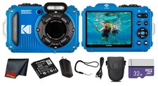 Kodak PIXPRO WPZ2 Waterproof Digital Camera 32GB Card Bundle - Blue