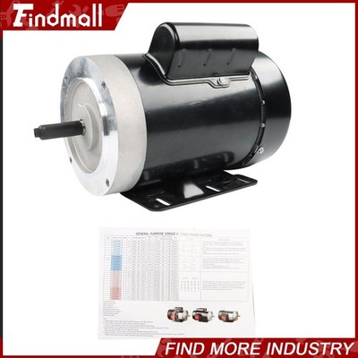 Findmall General Purpose Electric Motor 1/2HP 56C 1725RPM Single Phase TEFC 60HZ
