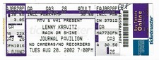 Lenny Kravitz 8/20/02 Albuquerque NM Journal Pavilion Rare Ticket!