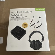 Avantree D4169 Dual Wireless Headphones  Earbuds Set for TV Watching Bluetooth