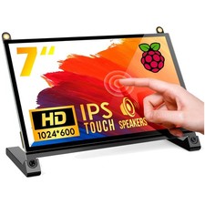 7" Touchscreen Monitor, 1024x600 IPS Raspberry Pi Screen