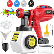 Cordless Paint Sprayer Compatible with Milwaukee 18V Battery, 1200ML Electric Sp