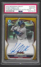2023 Bowman Draft Chrome Prospect Gold  Auto Sabin Ceballos PSA 10  /50