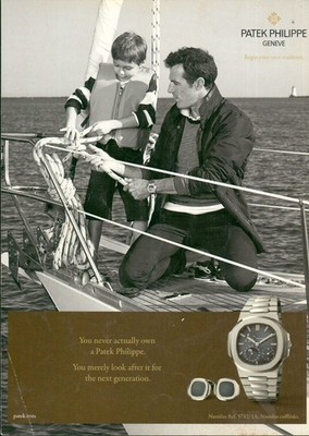 PATEK PHILIPPE Magazine Print Ad Advert Generations Nautilus Ref. 5712/1A 1pg