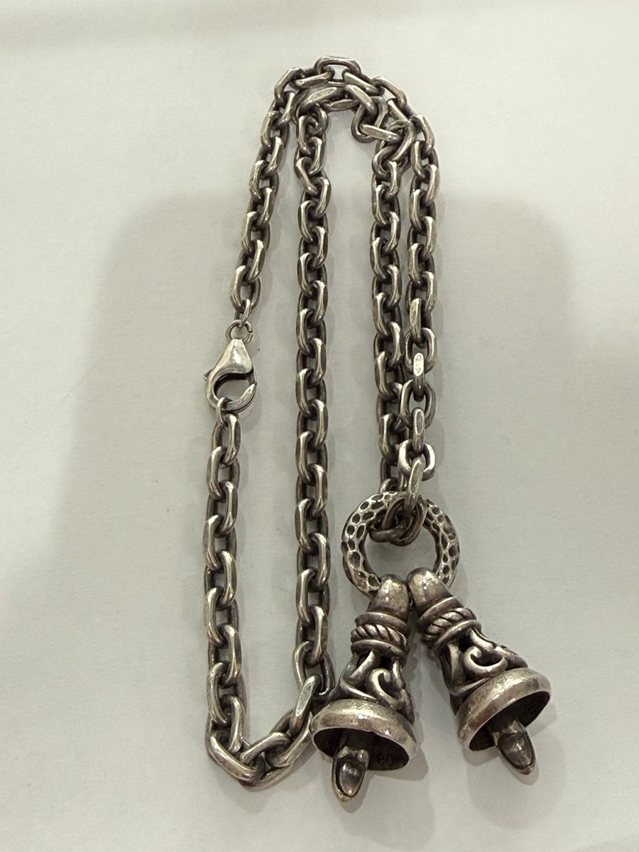 Leonard Kamhout Sterling Silver Crane Bell Pendant View 2