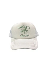Margarita Cocktail Club SnapBack Hat White Adjustable Cap Fits All Brand New