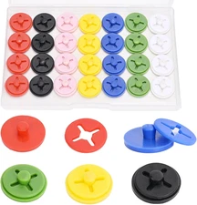 28Pcs Running Bib Clips-Race number Holders,Marathon Bib Fasteners,No- Pin Reusa