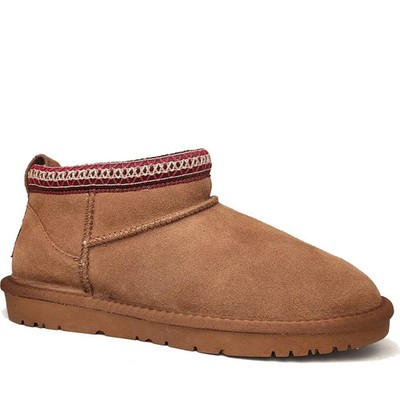 La Conte Damen Braune Wildlederstiefeletten Freizeit LAC6563-20249CAM