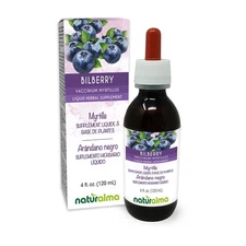 Naturalma Bilberry or European Blueberry Vaccinium myrtillus Fruit Alcohol-Fr...