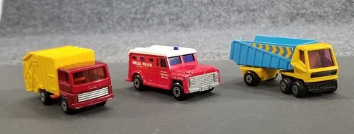 Matchbox Lesney Superfast Lot of 3 Diecast Vehicles Made in England