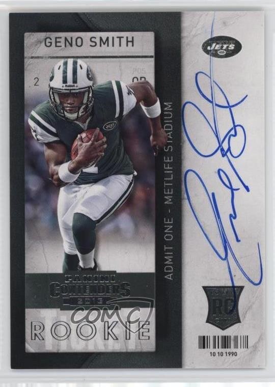 2013 Panini Contenders Geno Smith #211 Rookie Auto RC j4h