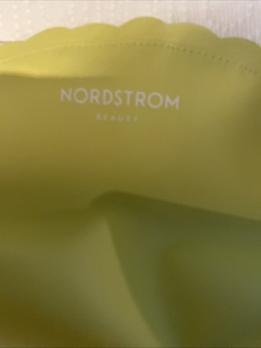 Nordstrom Beauty Sunshine Yellow Cosmetic Makeup Bag w Zipper - Picture 3 of 7