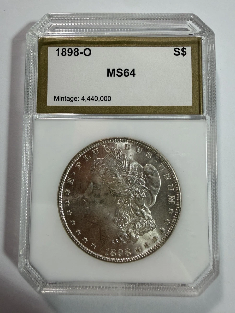 MS 64 Graded 1898 Year Morgan US Dollars (1878-1921) for sale | eBay