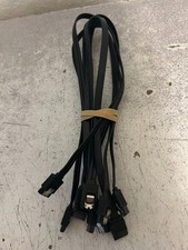 Lot of 5 19.5" SATA Cables 2 Straight Locking Connectors Quick Ship