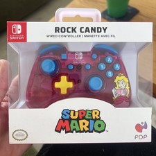 Nintendo Switch Rock Candy Princess Peach Super Mario Controller Licensed