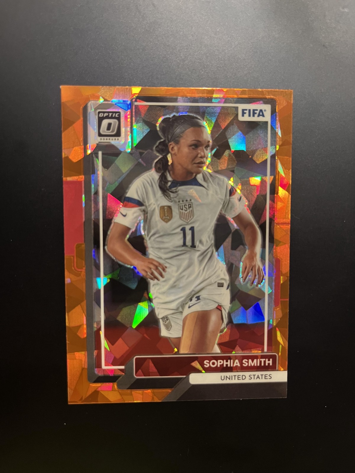 2022-23 Donruss Sophia Smith #129 Optic Orange Ice 🔥 USA