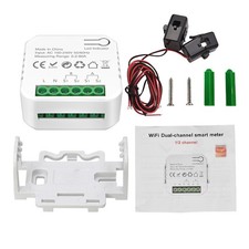 ㄧSmart Energy Meter TY Power Consumption Monitor With 2 80A CT Clamp Electricity