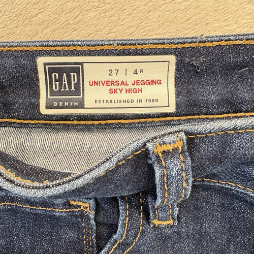 Gap Universal Jegging Sky High Jeans Womens 27 4R Stretch Blue Skinny - Picture 3 of 11