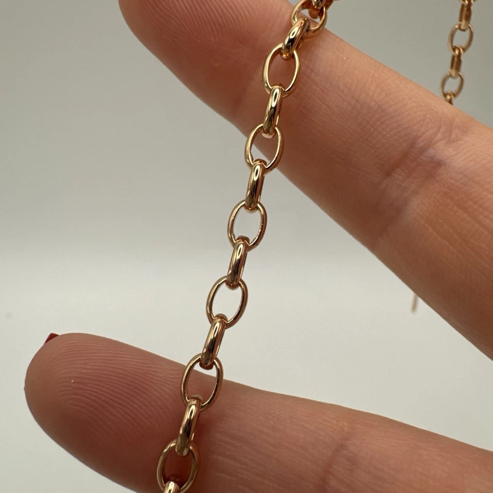 14CT Rolled Gold Ruby Filigree Lattice Bracelet Hallmarked 585RG Gift For Her - Image 4 of 4