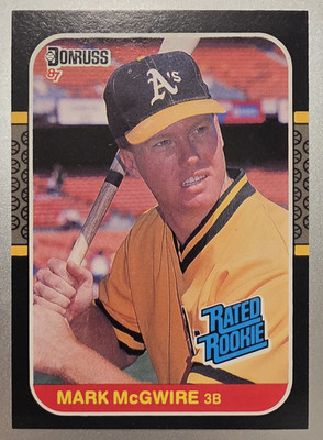 1987 Donruss - Mark McGwire #46 Rated Rookie (RC) - Pack Fresh BBCE FASC H5