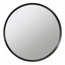 Large Round Industrial Style Aluminium Frame Wall Mirror black gold grey