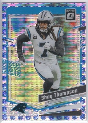 2023 Panini Donruss Optic ''NFL PRIZM'' Shaq Thompson /32 #30 Panthers NFL Logo SP