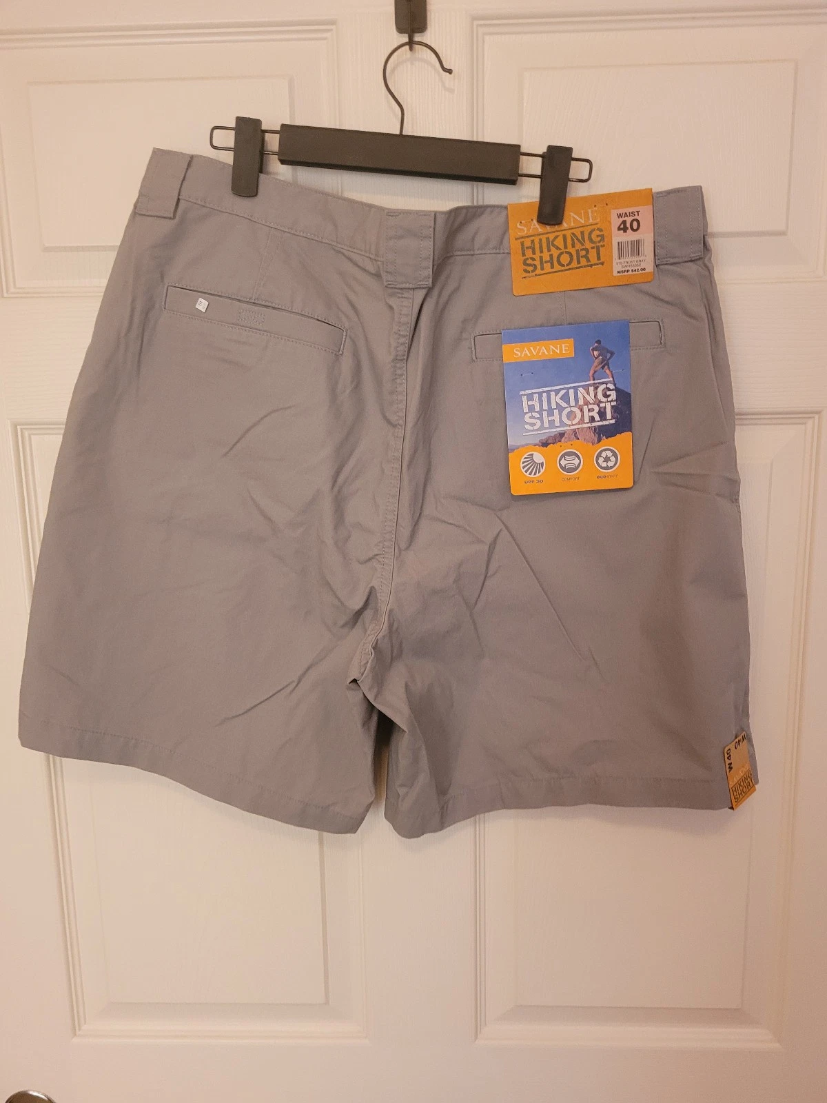 Savane Hiking Shorts Mens Size 40 Cargo "Frost Gray" NWT