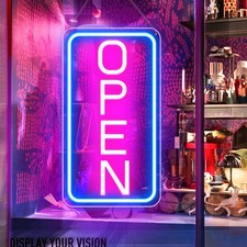 Open Signs for Business, 16"x 9" LED Neon Open Sign with ON/OFF Switch adapte...