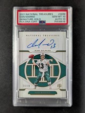 2021 Panini National Treasures DAN MARINO 24/49 Auto Gold #S-DM PSA/DNA 10