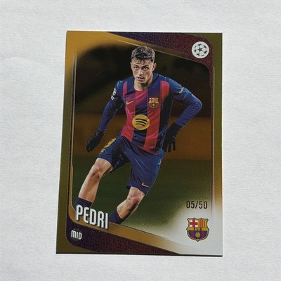 2025-26 Topps UEFA Club Competitions Pedri #196 True Gold /50 FC
