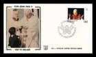 IRELAND POPE JOHN PAUL II VISIT TO IRELAND 1979  ZASO SILK FDC VF UNADDR