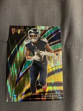2025 Panini Select - Club Level Calvin Ridley #225 Green & Yellow Shock Prizm