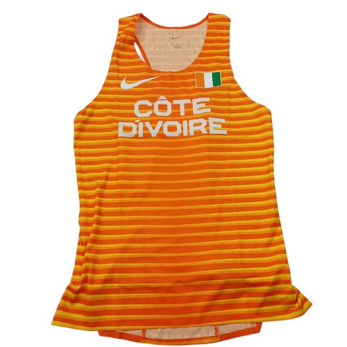 Nike Pro Elite Gr. S Team Cote Divoire Aeroswift Running Singlet CI8100-812 - Bild 1 von 6