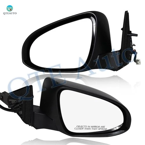 LH-RH Power Heated Paintable Manual Folding View Mirrors For 2015 Toyota Camry 2