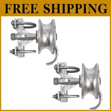 Safety-Focused 2 Pack of Sliding Gate Track Rollers – 5" Wheel Size