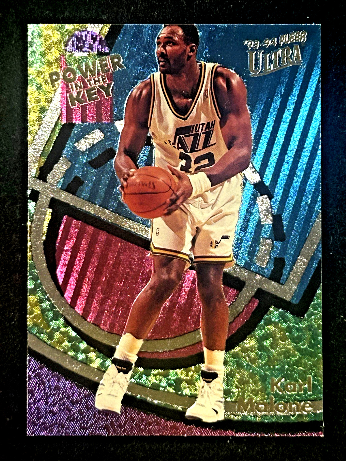 1993-94 Ultra #3 Karl Malone Power in the Key