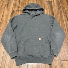 Carhartt Loose Fit Midweight Hoodie Sweatshirt Men's Small Gray TS0121-M