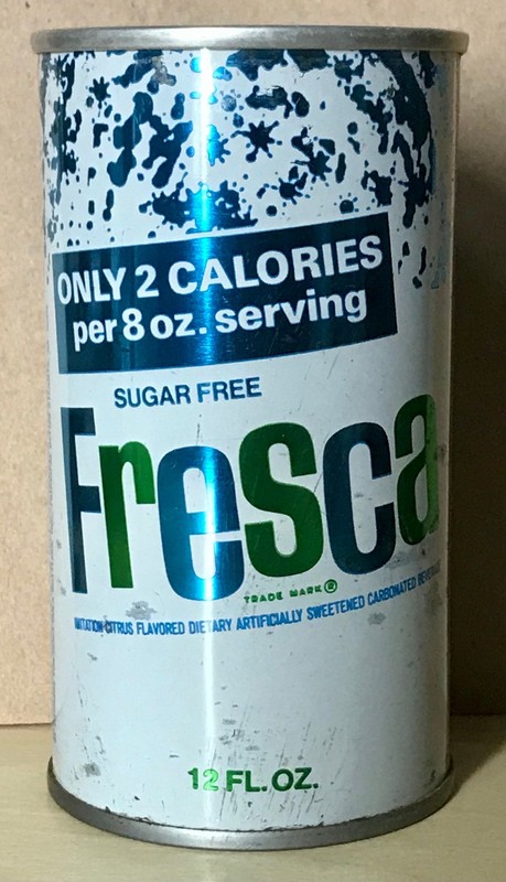 Metallic Atlanta Fresca Soda Pull Top 12 oz. Clean Metallic Can Coca Cola Co. GA