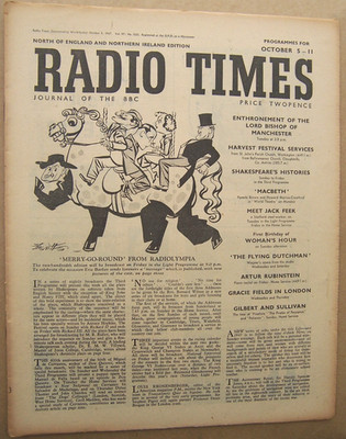 Radio Times/1947/Robert Sherriffs/EricBarker/Gracie Fields/Cervantes/Jon Pertwee
