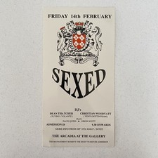 SEXED at the ARCADIA Leeds February 1992 Rave Flyer.....