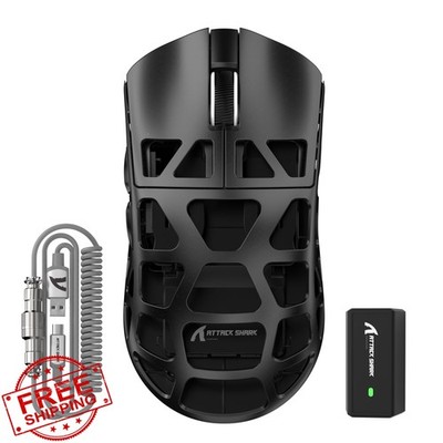 FELICON Attack Shark R3 Black Wireless Gaming Mouse 26K DPI